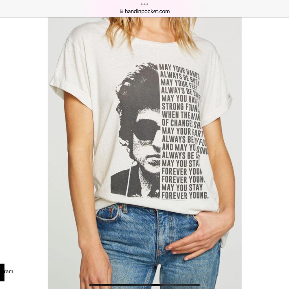 Chaser Brand Bob Dylan Forever Young T-Shirt